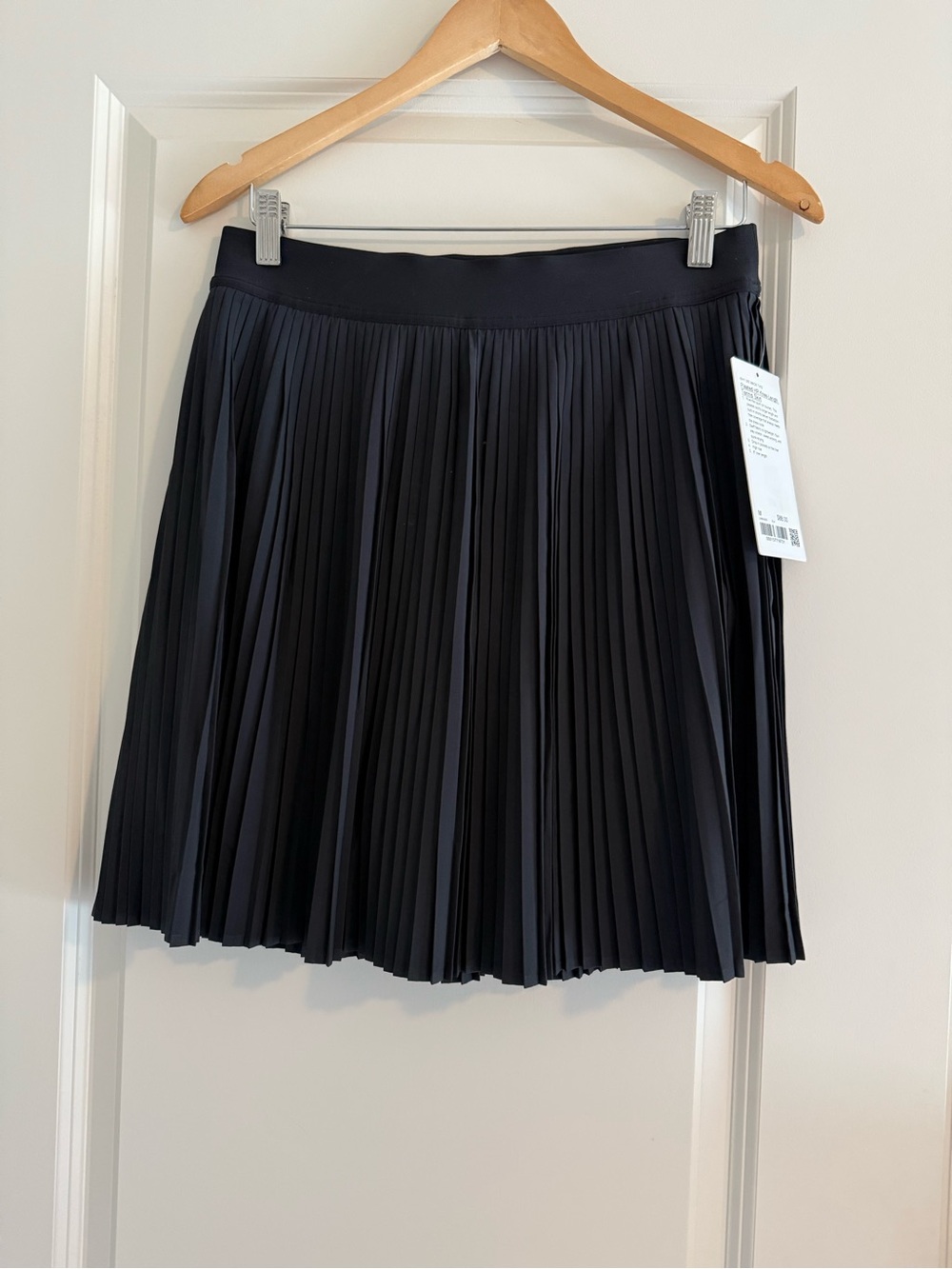 New Lululemon Pleated High-Rise Knee-Length Tennis Skirt Black Size M
